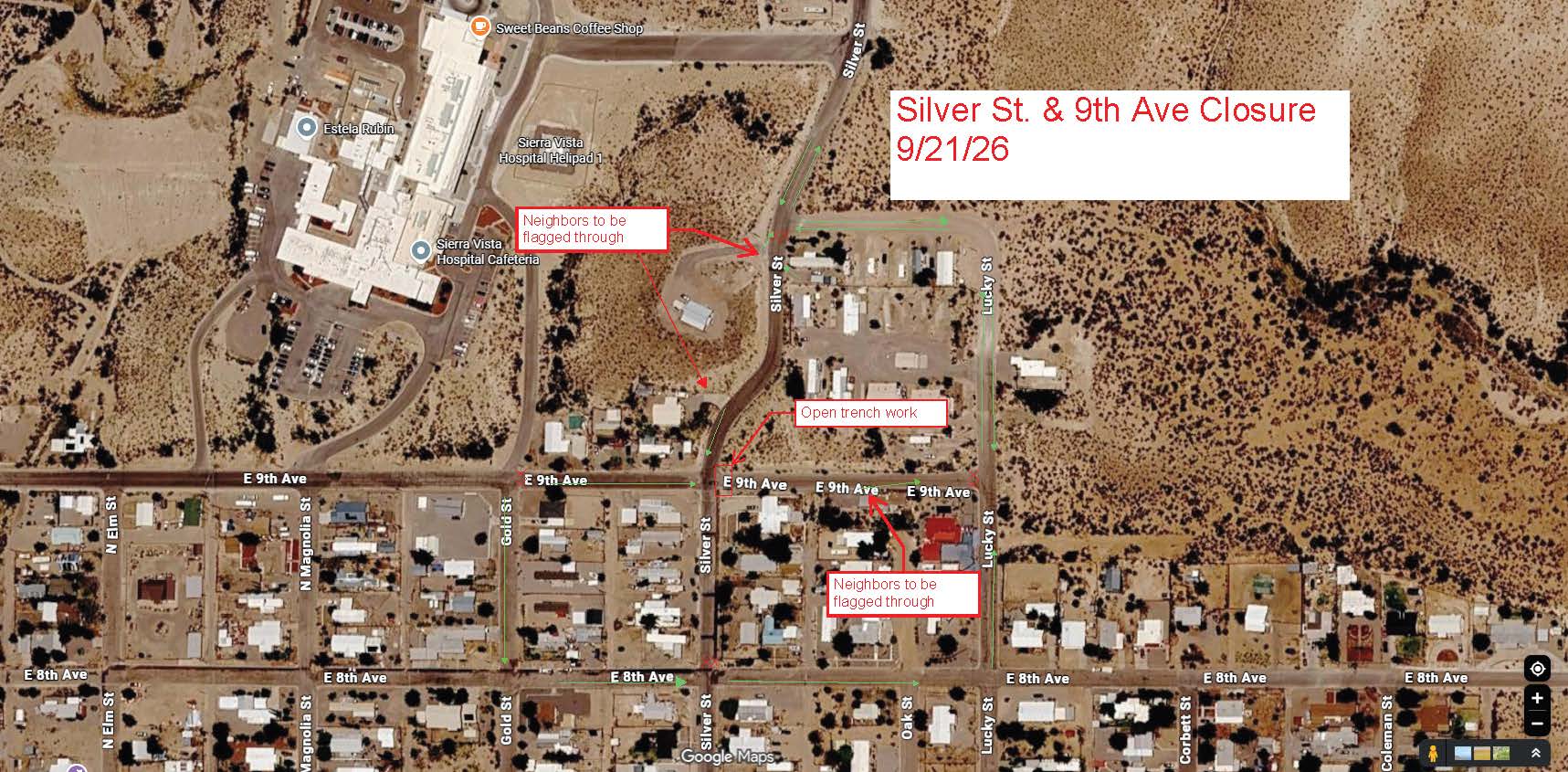 Road closure for September 21, 2026